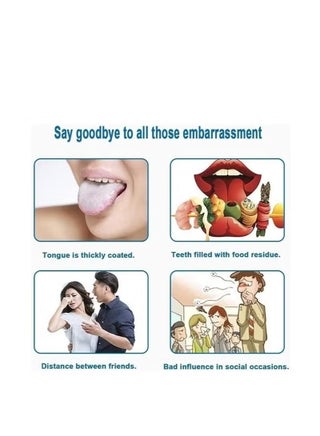 ATRJSZ 2 Pcs Tongue Scraper Oral Tongue Cleaner Mouth Tongue Cleaning Brush Fresh Breath Maker Oral Hygiene Care Brush - view 5