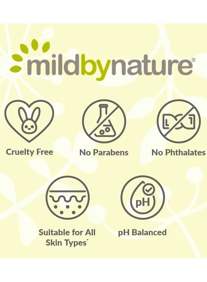 mild by Nature Tear Free Shampoo & Body Wash Peach 380 ml - Image 4