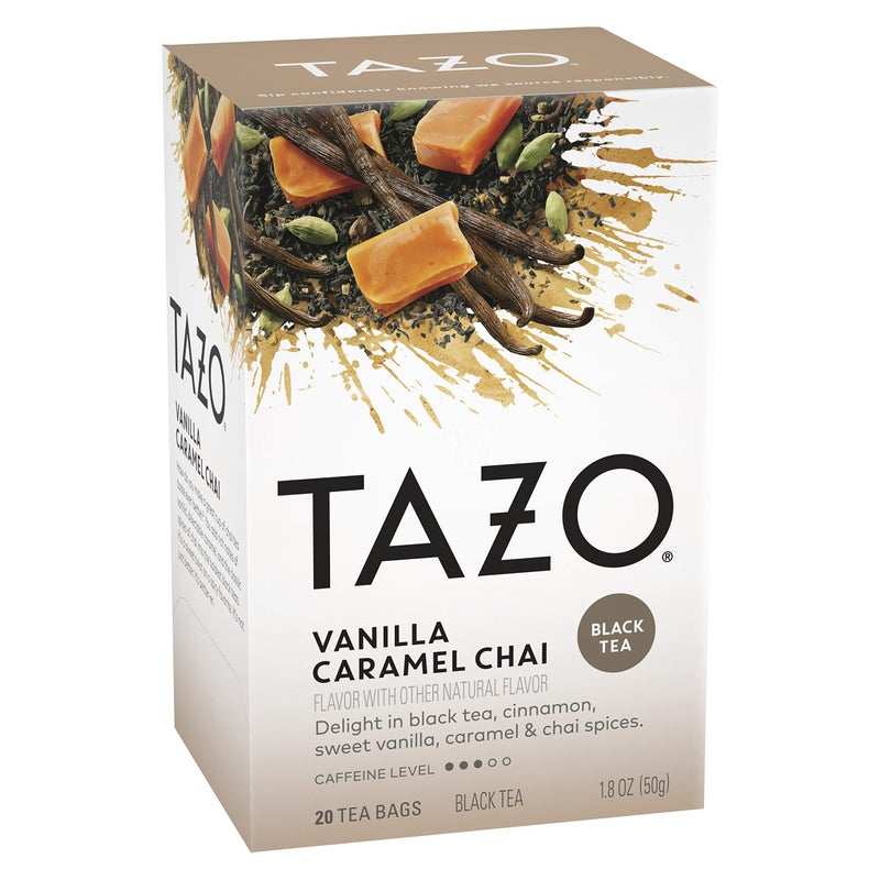TAZO Chai Tea Bags, Vanilla Caramel Chai, Caffeinated tea, 120 Total Bags (20ct - Pack of 6) - Image 5