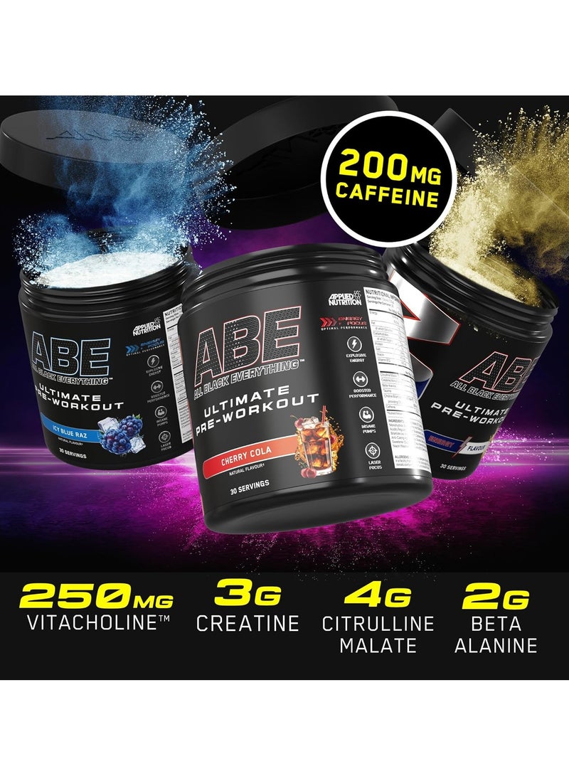 Applied Nutrition Abe Ultimate Pre-Workout Food Supplement Bubblegum Crush Flavor-30 Servings, Free Shaker - Image 3