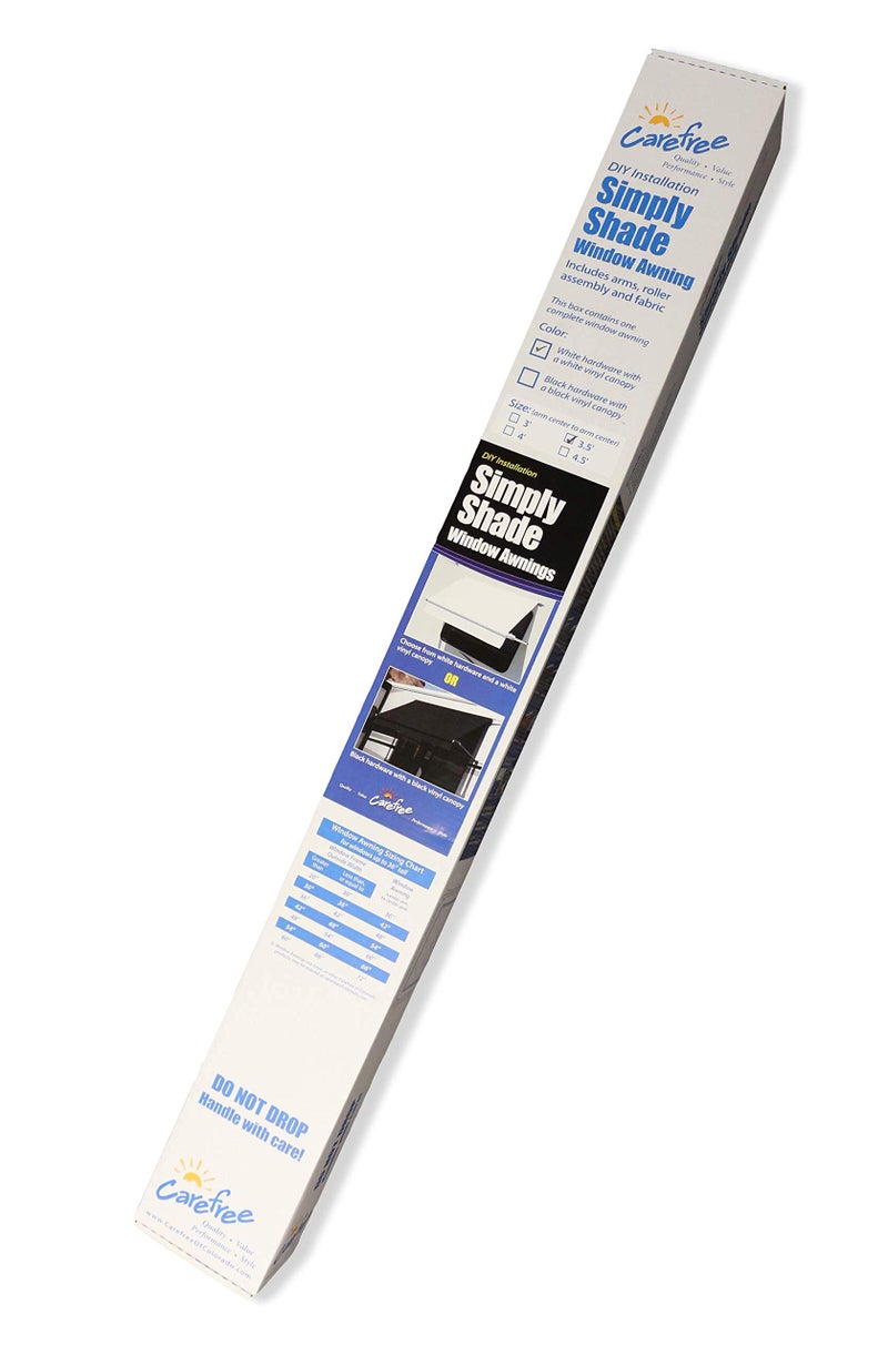 CAREFREE WG0354E4EB Simply Shade RV Window Awning-Black Vinyl-3.5' (42") - Image 2
