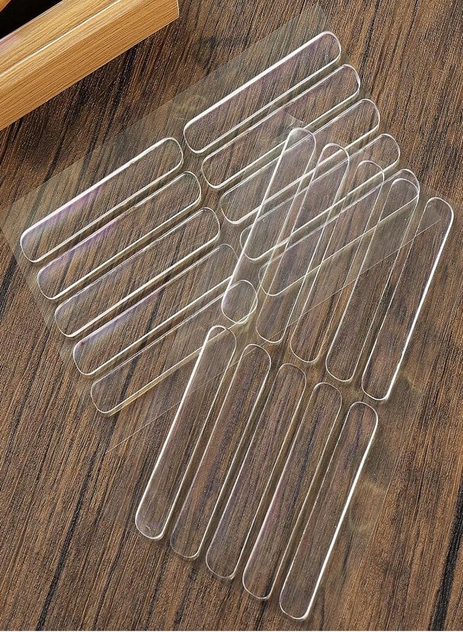 YOMITH Clear Rubber Silicone Strip Wall Protector, Cabinet Door Bumper, Furniture Drawer Safety Stopper, Car Anti Collision Bumper Guard (Pack of 20) - Image 1