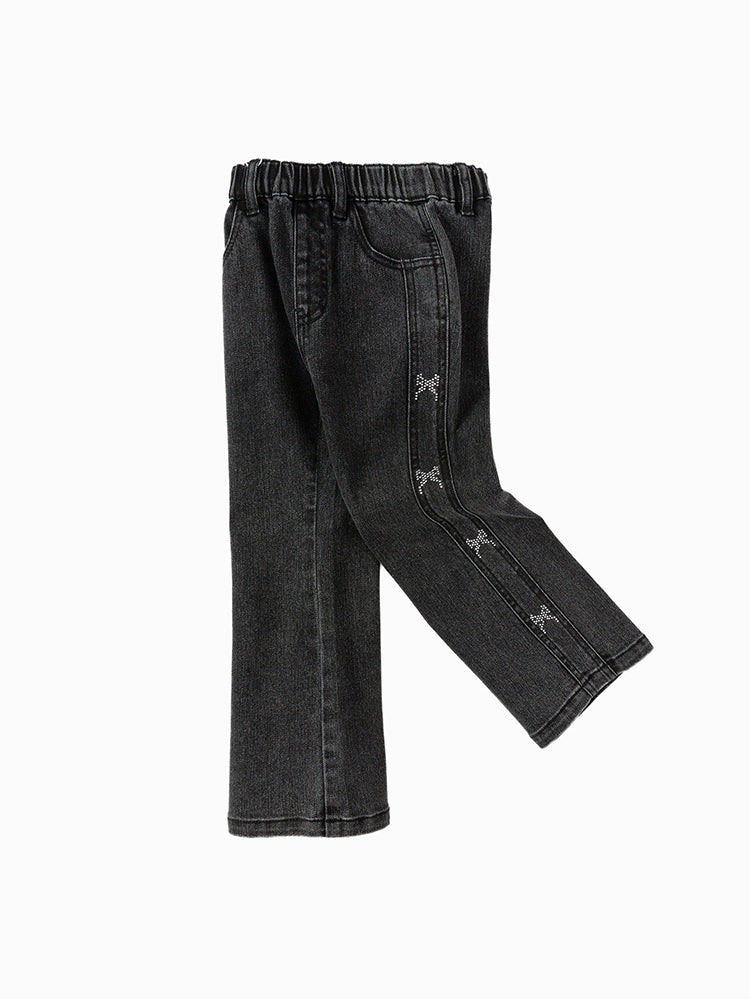 بالابالا بنطلون جينز بحجارة مرصعة للبنات - Image 1