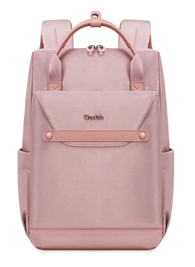 Chantria Casual Laptop Backpack for Women Water Resistant Multifunctional Polyester Daypack for Office/School/College/Travel, CB00618 - Pale Mauve