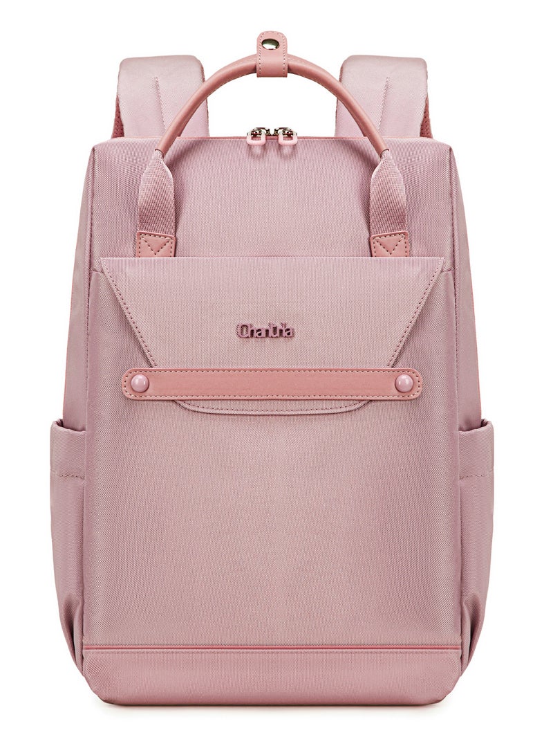 Chantria Casual Laptop Backpack for Women Water Resistant Multifunctional Polyester Daypack for Office/School/College/Travel, CB00618 - Pale Mauve - Image 1