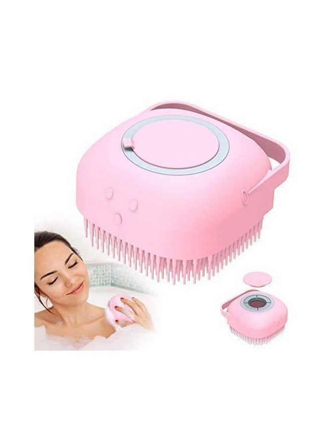 VIKIZAN Silicone Brush Blue Body Scrubber with Soap Dispenser Bath Brush, Body brush for Bathing, Soft Body Exfoliator, Bath Silicon Body Loofah for Babies, Kids, Women, Men Brush - 1 Pack - Image 5