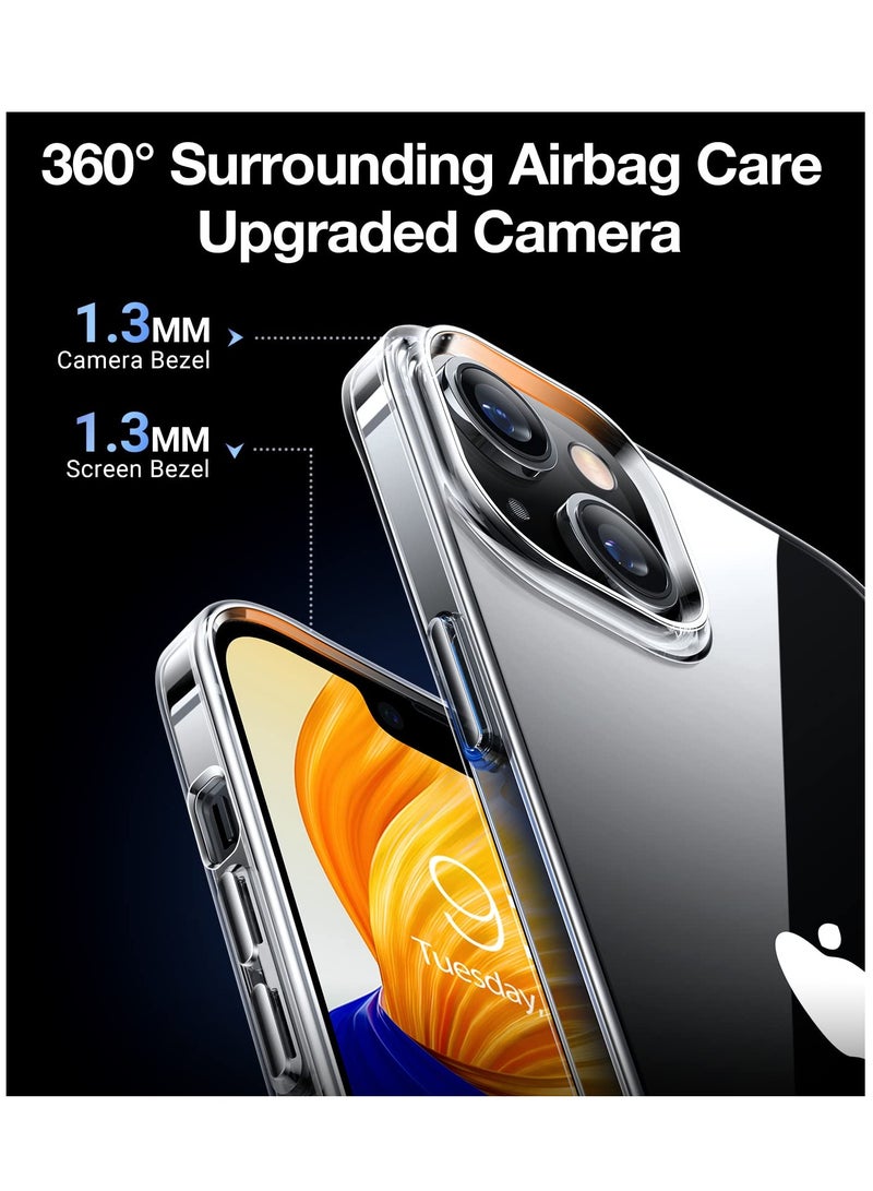 BORTONY iPhone 15 Case 6.1 Inch Anti Scratch Crystal Clear Soft TPU Precise Cutouts Slim Fit Protective Phone Case Cover for Apple iPhone 15 - Image 5