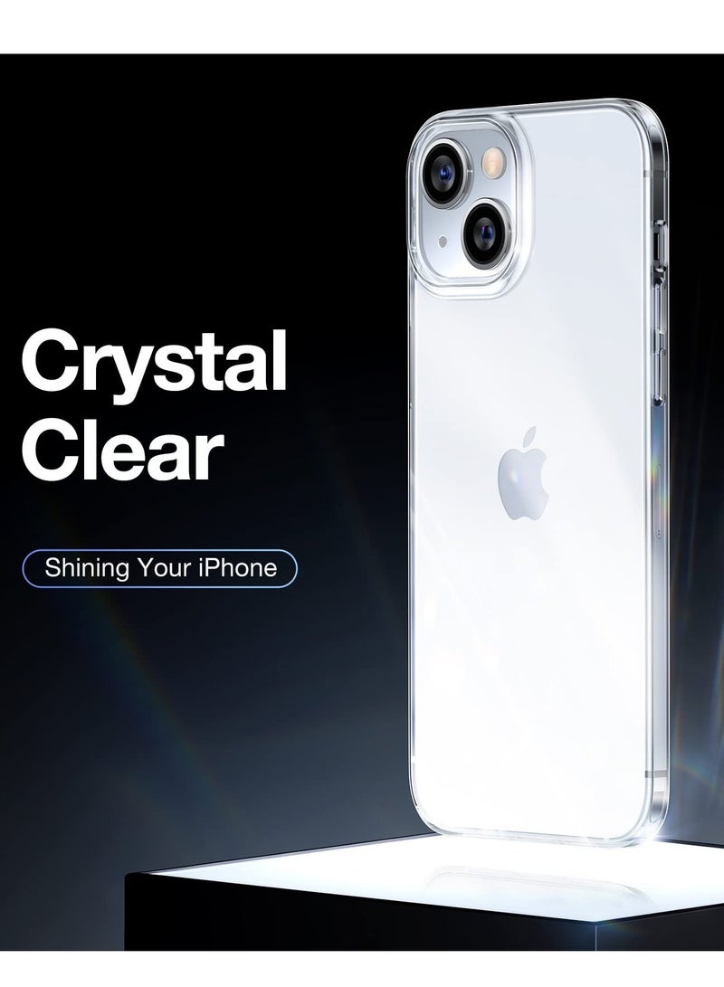 BORTONY iPhone 15 Case 6.1 Inch Anti Scratch Crystal Clear Soft TPU Precise Cutouts Slim Fit Protective Phone Case Cover for Apple iPhone 15 - Image 3