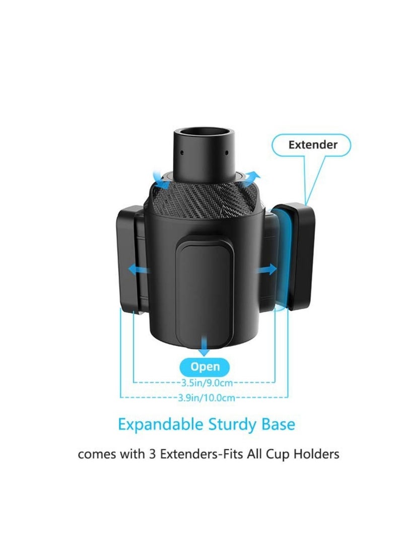 Generic Car Cup Holder Expander Adapter (Adjustable) All Purpose Cup Holder Expander for Car with Rubber Fits Less Than 5.51 Large Bottles & Mugs & Foods & Drinks  - Image 3