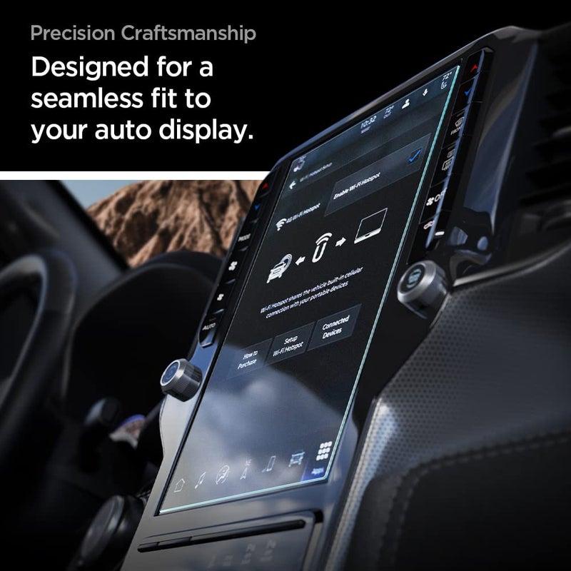 Spigen Tempered Glass Screen Protector [GlasTR Slim] designed for RAM 1500, 2500, 3500 (2025-2019) 12 inch Dashboard Touchscreen - Matte/Anti Fingerprint - Image 5