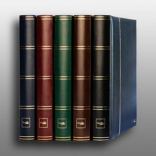 Prophila Collection ألبوم طوابع بروفيلا (جديد) 60 جانب أبيض، غلاف مخملي أخضر - Image 3