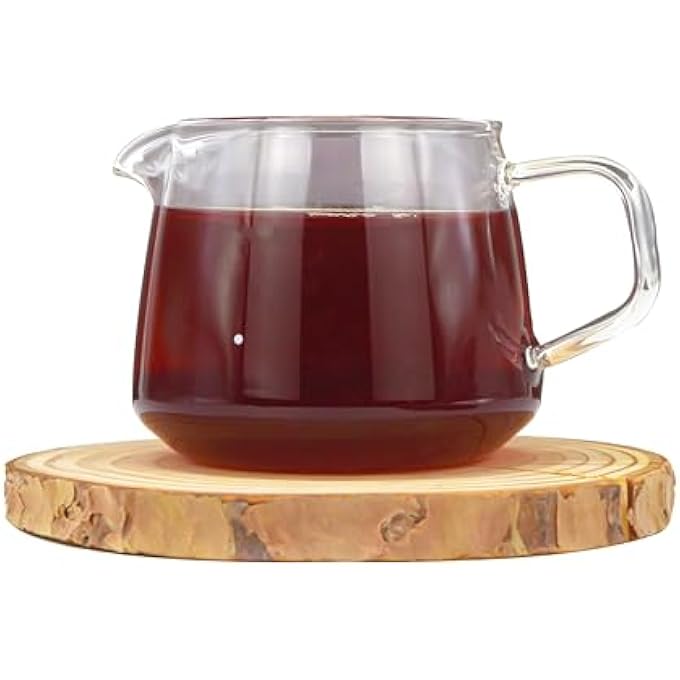 rayihni V60 Coffee Server  Heat Resistant Glass Pot  Pour Over Coffee Tea Server  Kettle Coffee Maker Teapot  Hand Drip Pour Over Coffee Maker 650Ml - Image 4