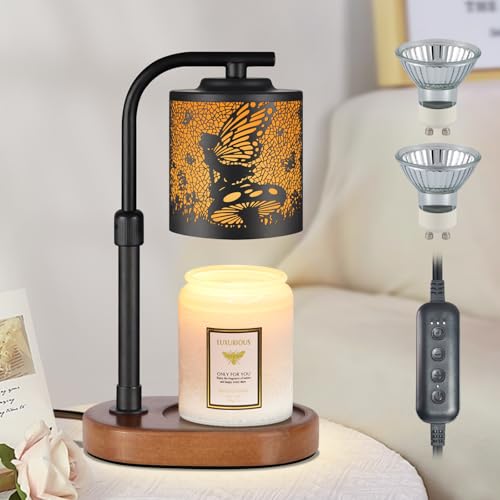 kobodon Candle Warmer LampBirthday Gifts for Women MomAdjustable Height for Scented Jar CandlesElectric Candle Lamp Warmer for Home DecorFlower Fairy - Image 1
