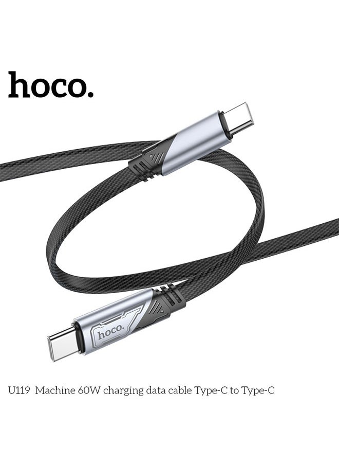 hoco. U119  Machine 60W charging data cable Type-C to Type-C  - Image 2