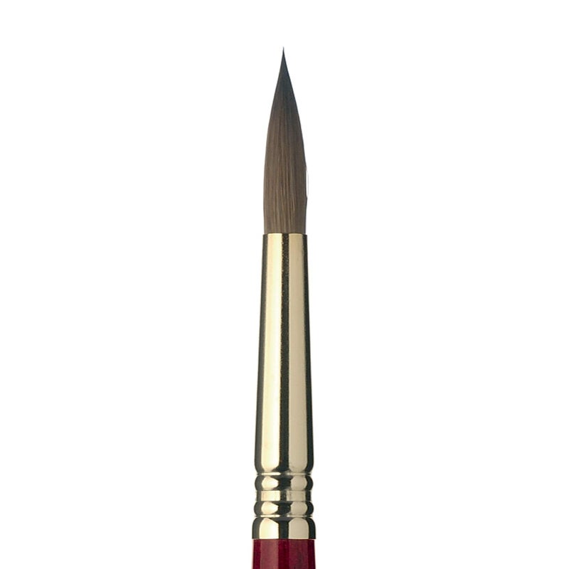 Escoda Reserva 1212 Series Artist Watercolor Short Handle Paint Brush, Pure Kolinsky-Tajmyr, Round, Size 6 - Image 2