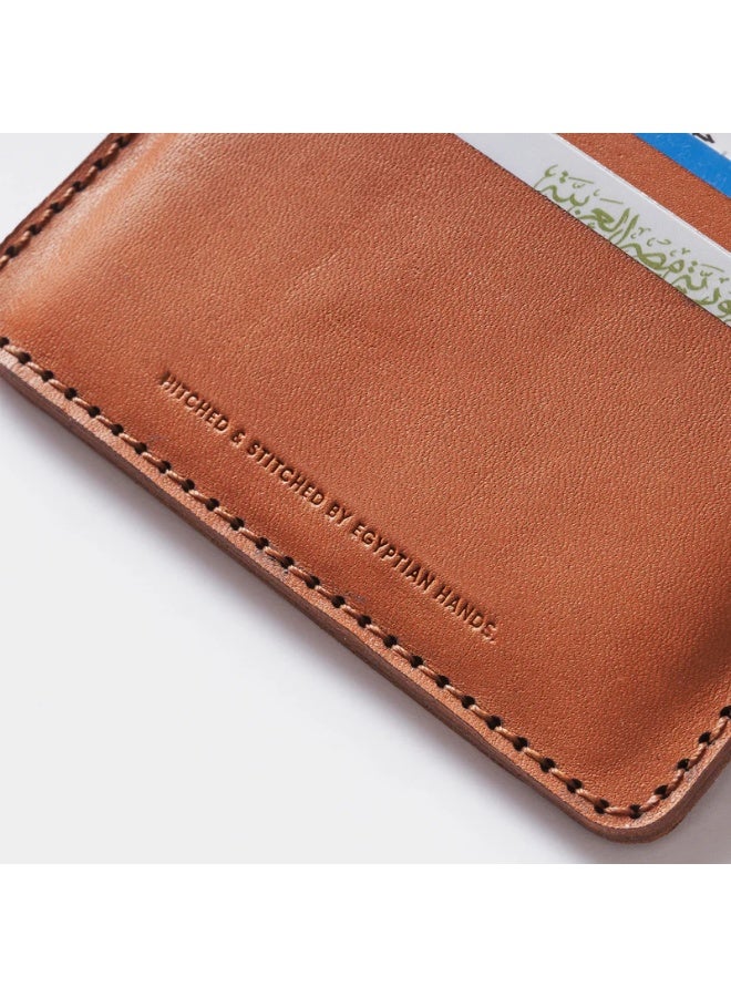 Hitch Bifold Wallet (Upgraded) - Handmade Natural Genuine Leather - Havan/Navy - Image 3