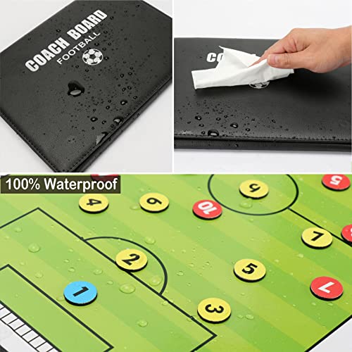 VolksRose Soccer Coaching Board, Soccer Tactics Board with Magnets and Marker Pen, Magnetic Soccer Coach Board, Soccer Dry Erase Coaching Board Coaches Clipboard, Coach Training Equipment Coach Gift - Image 3