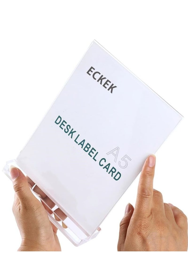 Eckek  2 Pack Acrylic Sign Holder Menu Displays Double Sided Sign Stand A4/A5/A6 - Image 3