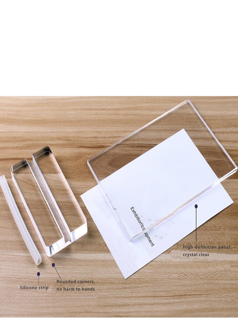 Eckek  2 Pack Acrylic Sign Holder Menu Displays Double Sided Sign Stand A4/A5/A6 - Image 4