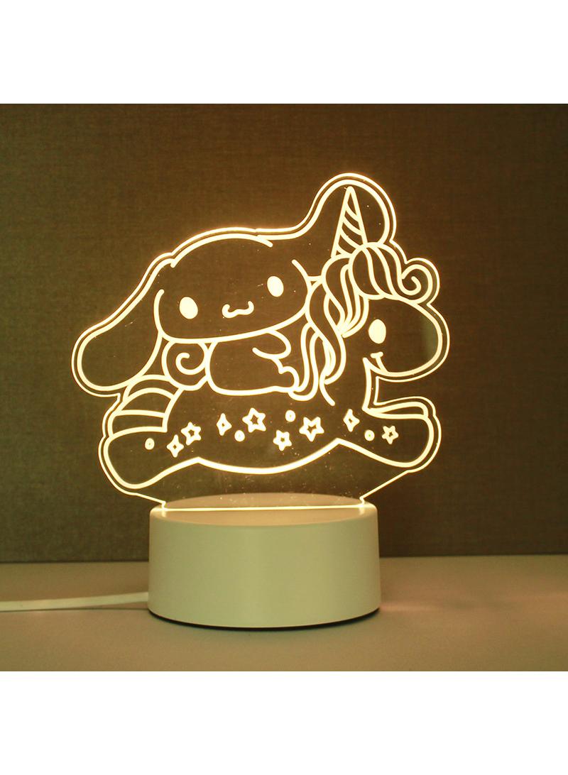 general Cinnamoroll 3D Night Light Three Color Changing LED Desk Light Animation Night Light Birthday Gift Festive Atmosphere Lamp Desk Lamp - Image 1