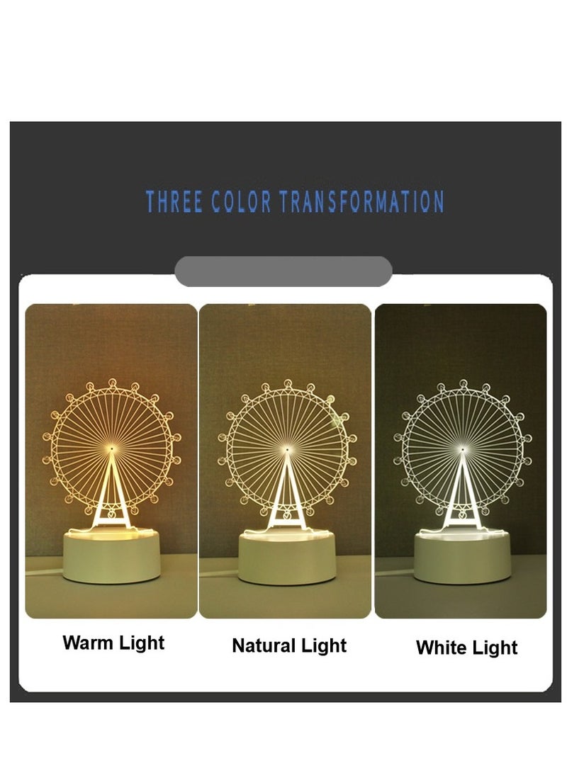 general Cinnamoroll 3D Night Light Three Color Changing LED Desk Light Animation Night Light Birthday Gift Festive Atmosphere Lamp Desk Lamp - Image 2