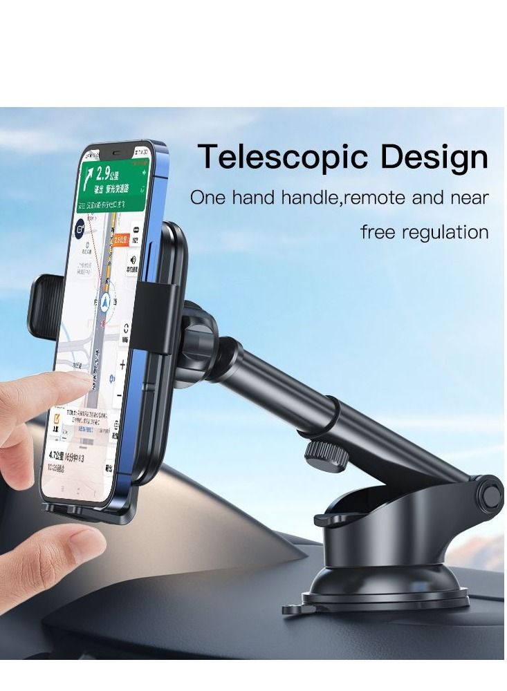 يسيدو YESIDO C121 LONG ARM ONE-TOUCH BUTTON HOLDER & WIRELESS CHARGER - Image 2