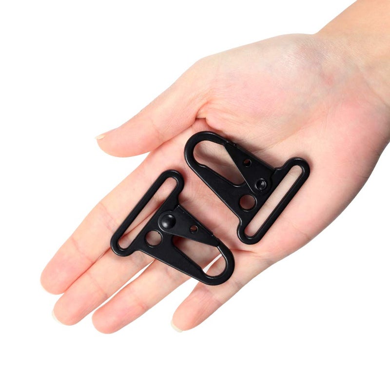 SPEEDWOX SPEEDWOX 4 Pcs 1.5 Inches Enlarged Mouth Clips Hooks Clip Sling Clasp Keychain Snap Hooks for Outdoor Bag Backpack Molle Webbing Belt Clip Strap Attachment - Image 2