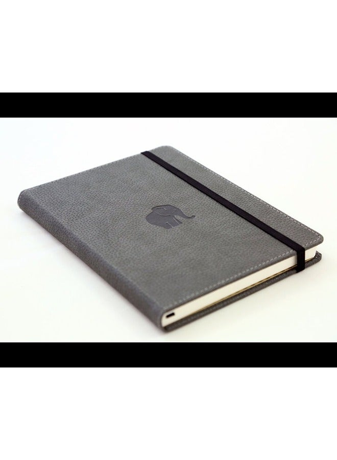 Dingbats* Wildlife A5 Grey Elephant Notebook Dotted