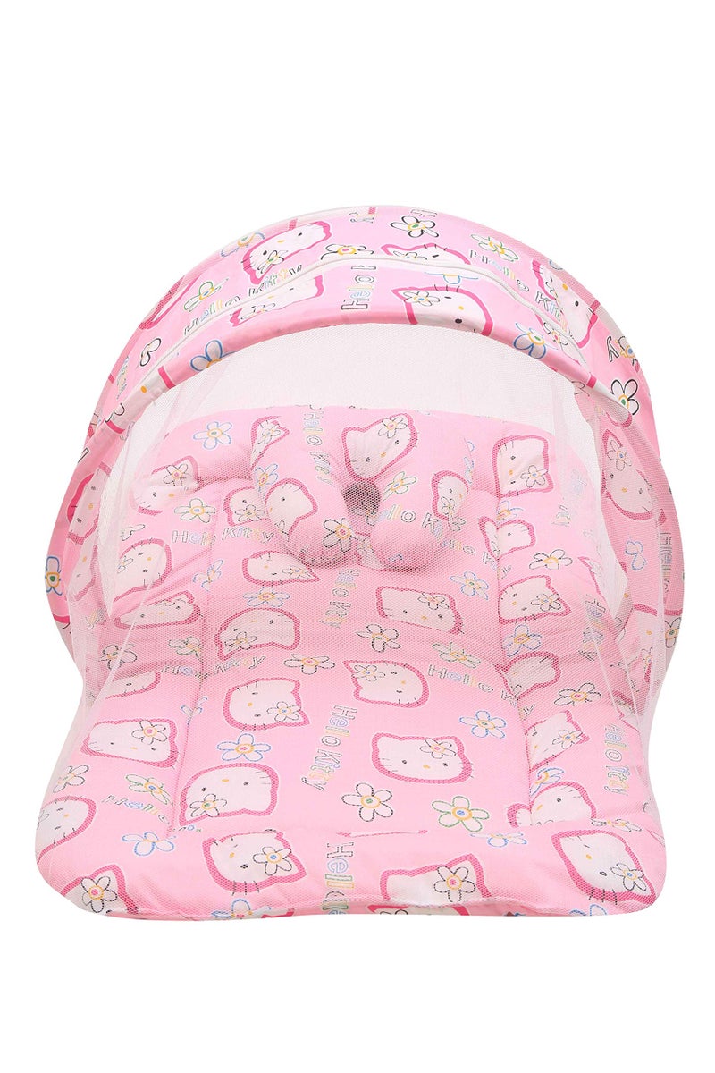 Fareto Infant Bond Baby Super Soft Mesh Mattress with Net (0-6 Months, Pink)- Size L-32Inchs, B-19Inchs - Image 1