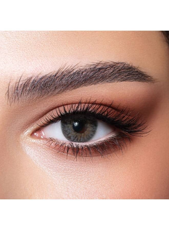 Bella Natural Gray 3 Months Disposable Contact Lenses, Colored Contact Lenses, Cosmetic contact lenses, Gray Contact Lenses, Pack Of 2 - Image 1