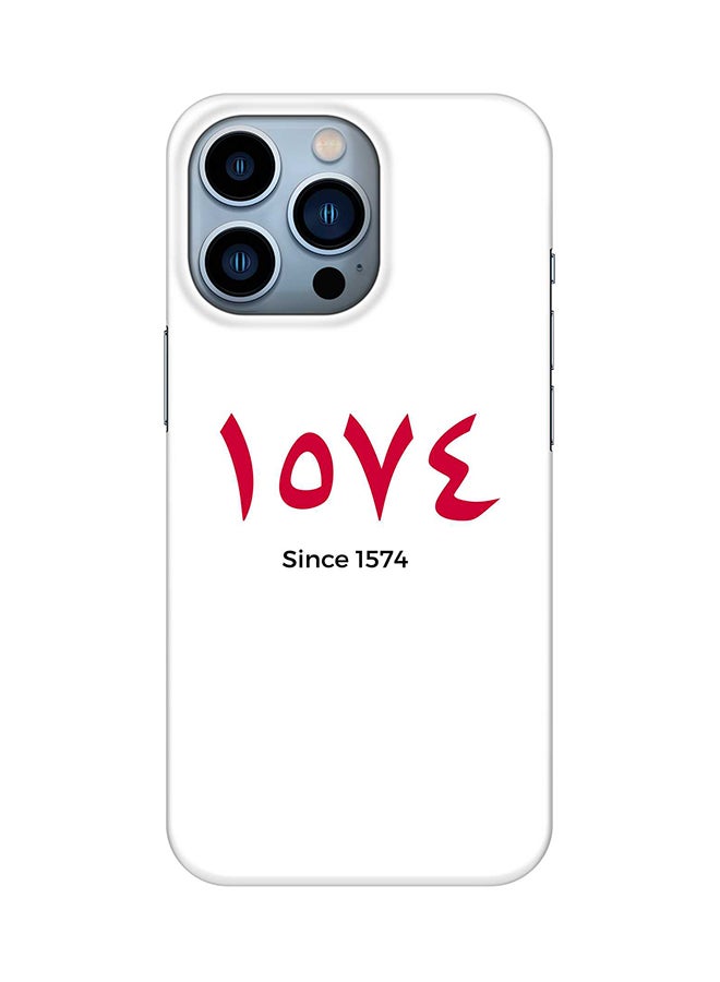 Case for Apple iPhone 14 Pro Slim Snap Classic Series Mobile Cover Hard PC Shield Matte Finish Print - LOVE Since 1574