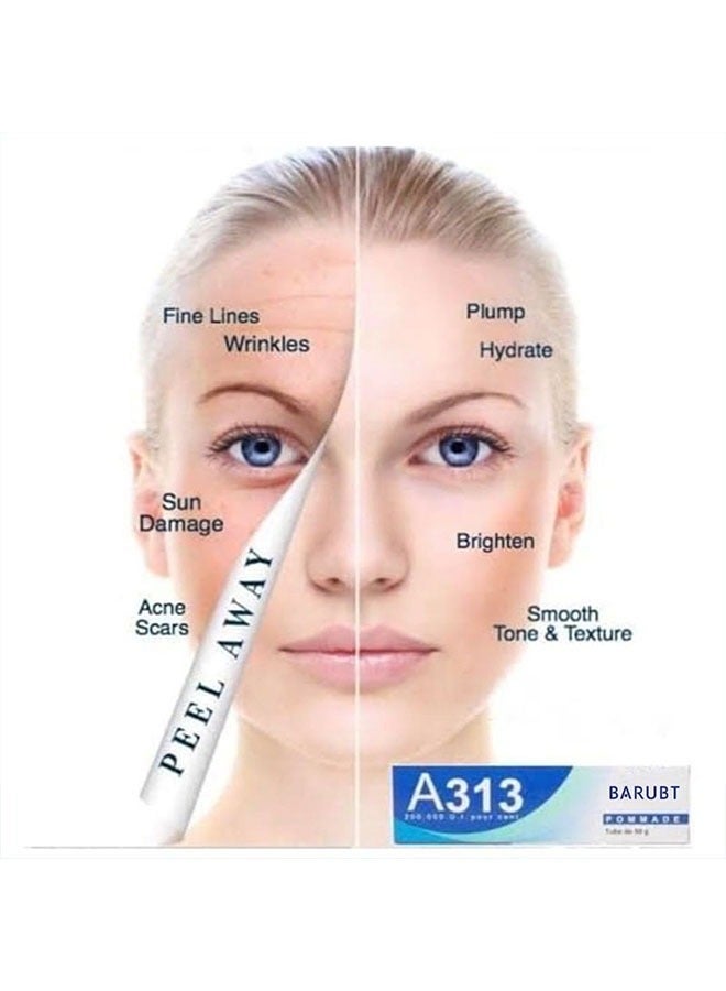 A313 Retinol Cream for Face, Anti-Ageing Treatment, Skin Brightening and Hydrating, 50g - Image 3