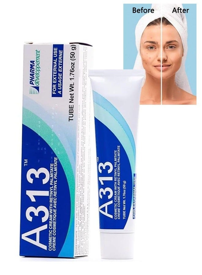 A313 Retinol Cream for Face, Anti-Ageing Treatment, Skin Brightening and Hydrating, 50g - Image 1