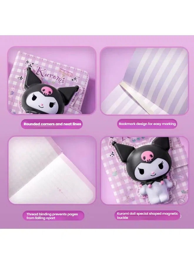 general Kuromi 3D three-dimensional decompression hand account girl cute notebook girl high-value cartoon color page hand account - Image 4