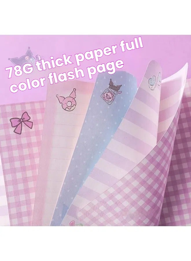 general Kuromi 3D three-dimensional decompression hand account girl cute notebook girl high-value cartoon color page hand account - Image 2