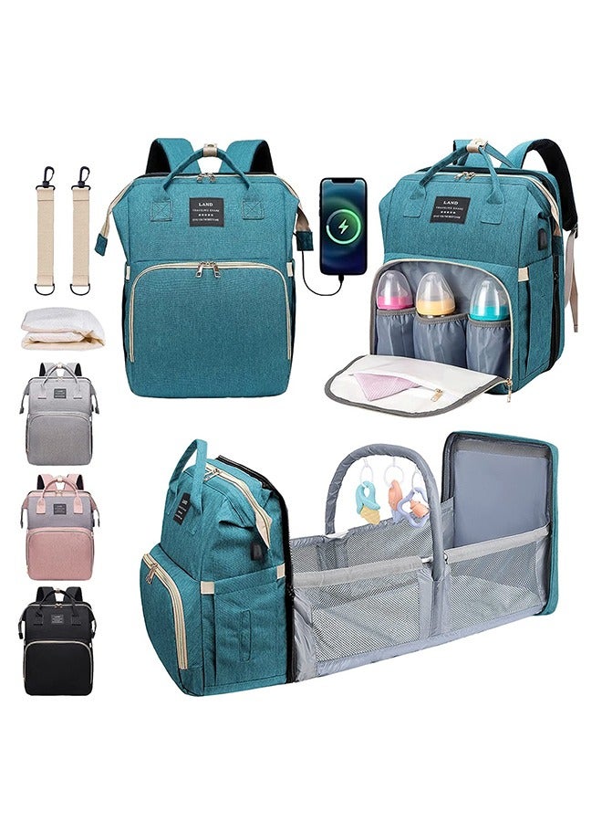 ميكسد حفاضات حقيبة ، حقيبة الطفل ، كيس حفاضات ، مع تغيير الملابس الوقوف لعبة بار - Image 1