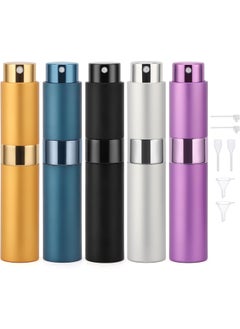 Segbeauty Segbeauty Set of 5 Perfume Bottle, 10ml Mini Perfume Refillable Bottle Sprayer, Empty Travel Size Bottles Dispenser for Cologne Pocket Perfume Sample Bottle Makeup Spray Bottle Travel Accessories 