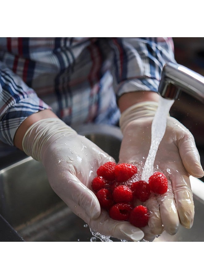 SAFEGUARD Latex Powder Free Gloves, Large, 100 Count (Pack of 1),White - Image 3