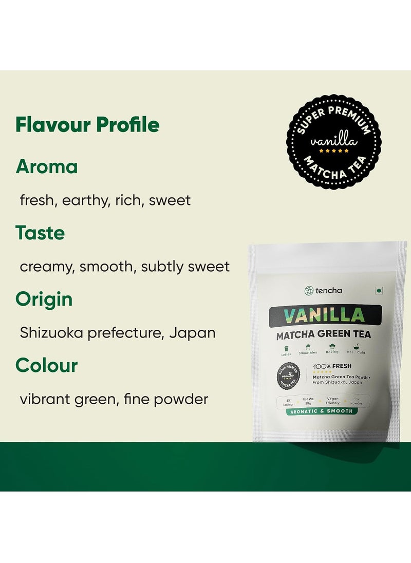 Tencha Tencha Vanilla Matcha Green Tea, 50g  - Image 3