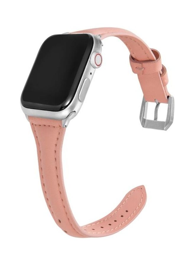 NIBEMINENT Replacement Watchband For Apple Watch Series 7/6/5/4/3/2/1/SE 38/40/41mm Pink - Image 3
