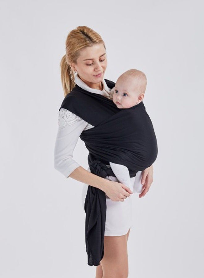 شيلة أطفال النقل ذات غطاء، تستخدم كبطانية للتمريض للأطفال حديثي الولادة والرضع. لونها رمادي. - Image 4