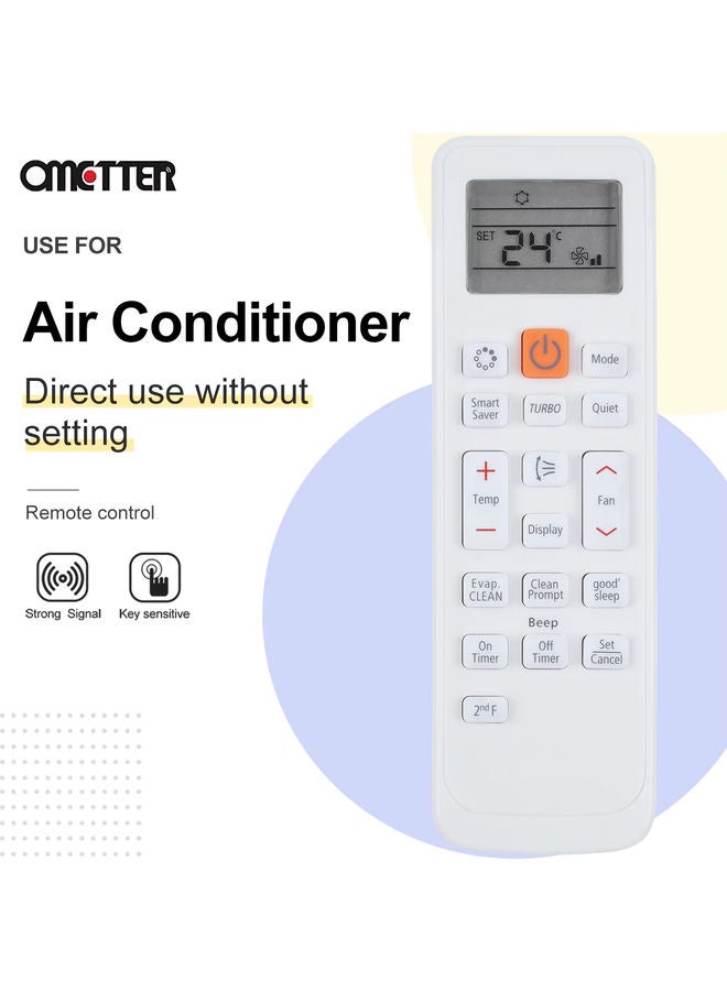OMETTER 1Pc Air Conditioner Remote Control for Samsung English Air Conditioning Remote Control DB63-02827A Replacement Remote - Image 5