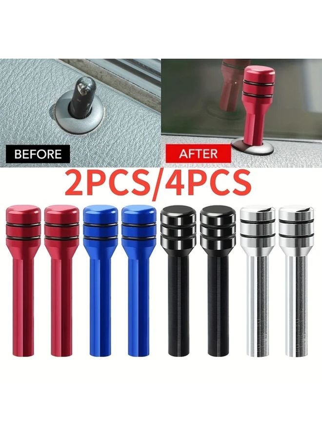 2pcs Golden Car Security Door Lock Pins Universal Auto Truck Interior Door Lock Pull Knob - Image 1