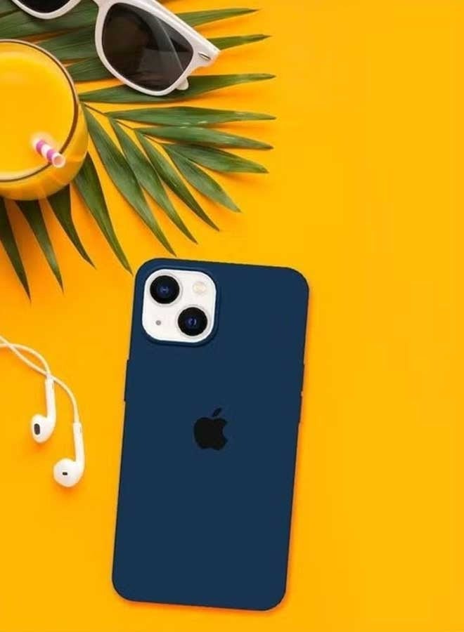 Ocean iPhone 15 Mobile Case Cover, Soft Liquid Silicone Protection Anti-Scratch Shockproof Accessories Slim Protective Back Cover with Microfiber Lining, for iPhone 15 Case (Dark Blue) - Image 5