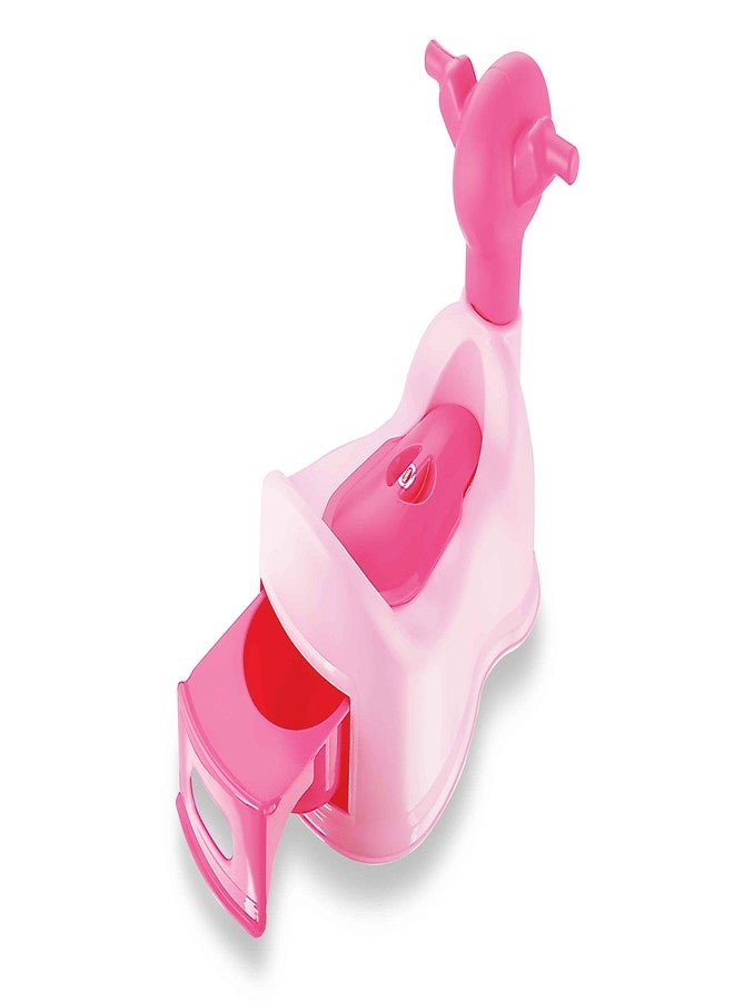 Sonal - Baby Scooty - Baby Toilet Trainer Potty Seat with Removable Tray, Lid Cover - For 6 to 24 Months Baby (Pink) - Image 3