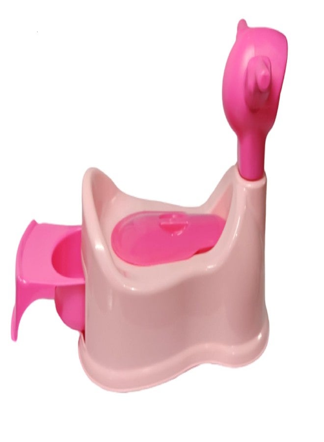 Sonal - Baby Scooty - Baby Toilet Trainer Potty Seat with Removable Tray, Lid Cover - For 6 to 24 Months Baby (Pink) - Image 5