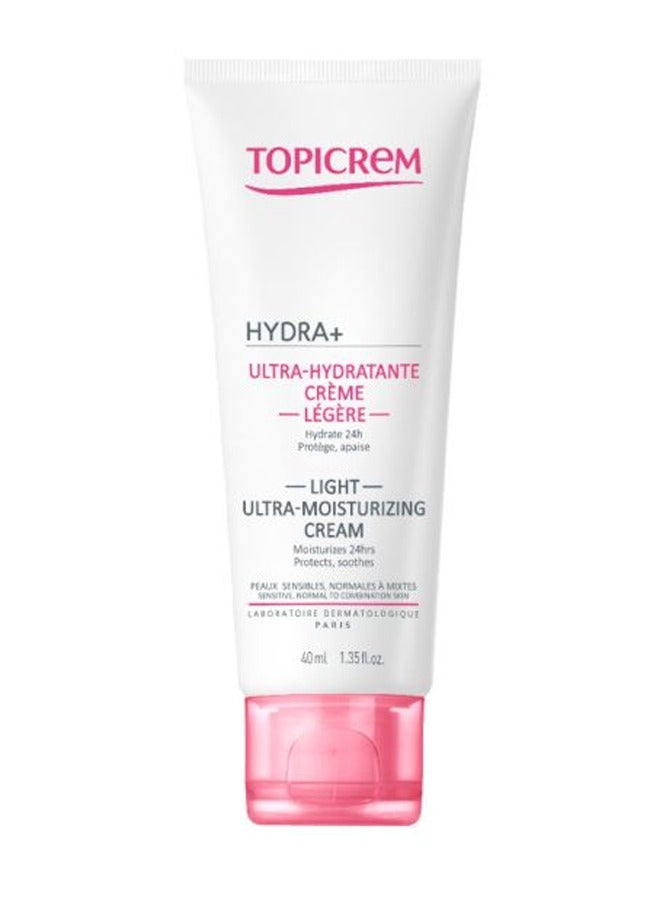 Topicrem Hydra+ Light Moisturizing Radiance Cream 40ml