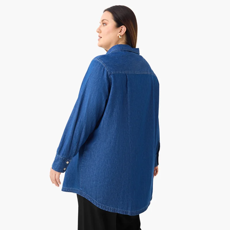 Ulla Popken Plus Size Ulla Popken Tencel Shirt