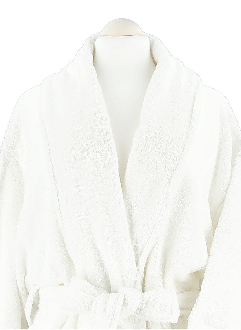 Boutique Blanche - Ultra Soft Bathrobe White S/M - Image 1
