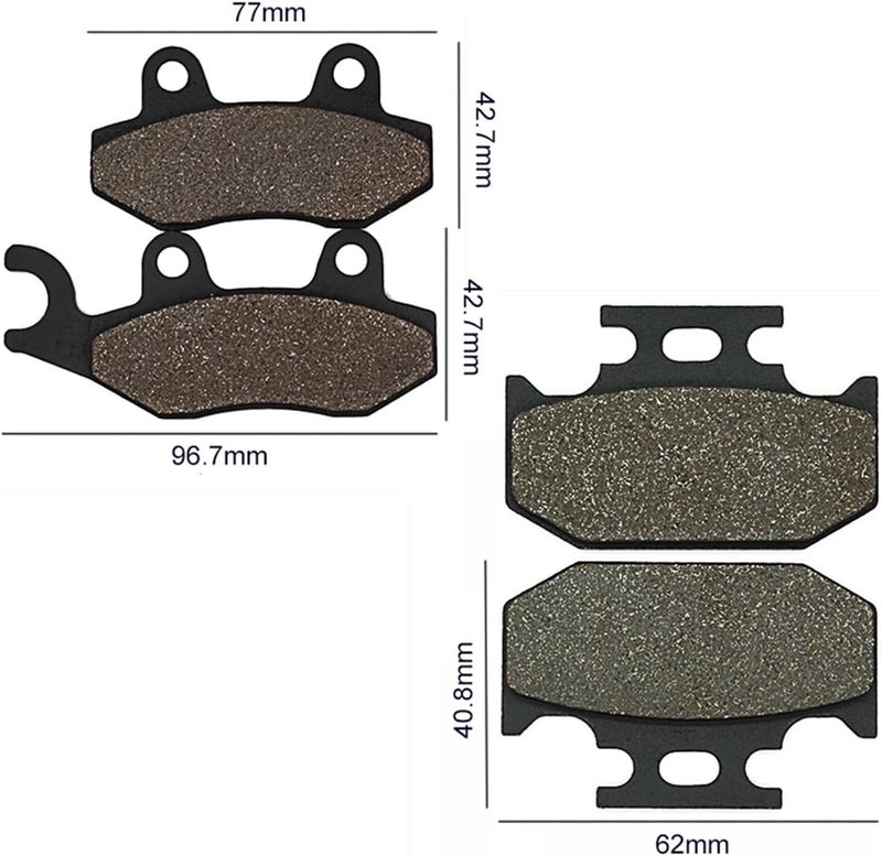 QASULER Motorcycle Brake Pads for RM250 RMX250 - Image 2